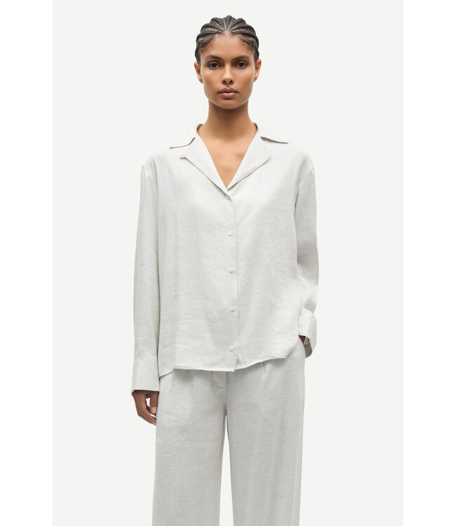 Samsøe Samsøe Blouse SAIBEN SHIRT 15931 LIGHT GREY MEL.