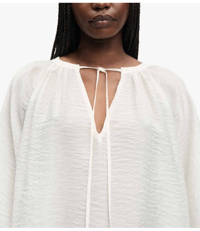 Samsøe Samsøe Blouse SAMATERAN SS BLOUSE 15754 EGRET