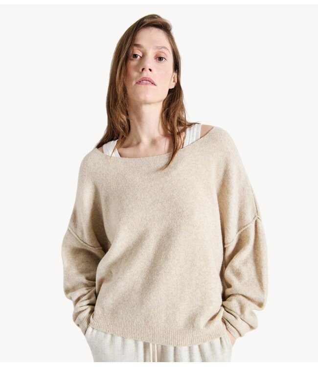 American Vintage Trui Damsville sable chine