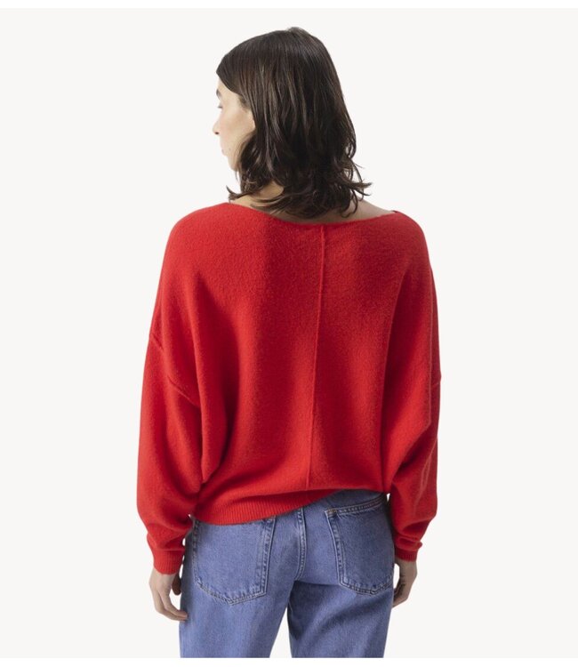 American Vintage Trui Damsville fraise