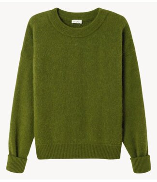 American Vintage Trui VITOW pesto chine