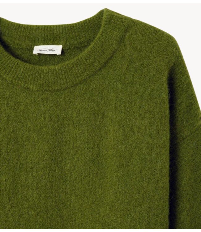 American Vintage Trui VITOW pesto chine