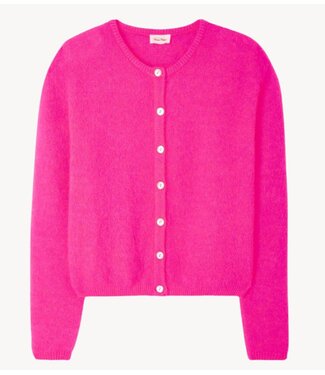 American Vintage Vest Gilet rose fluo chine