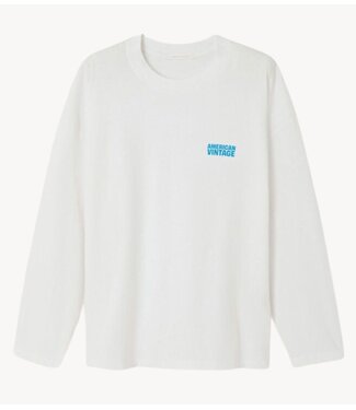 American Vintage T-Shirt GIXY longsleeve blanc