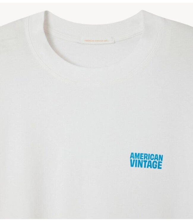 American Vintage T-Shirt GIXY blanc