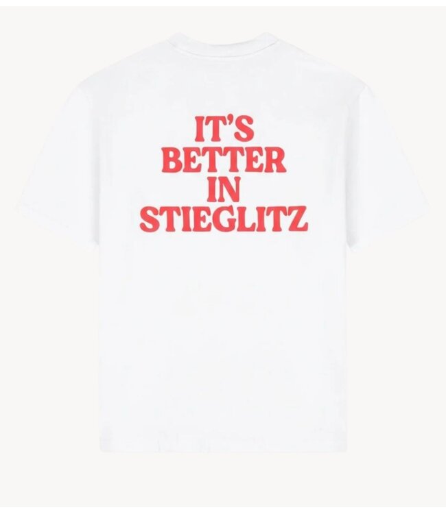 Stieglitz T-shirt Branca regular T-shirt white