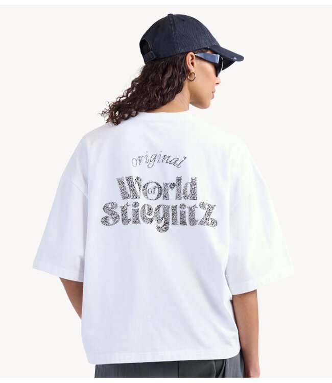 Stieglitz T-shirt World Of Stieg Boxy T-shirt white