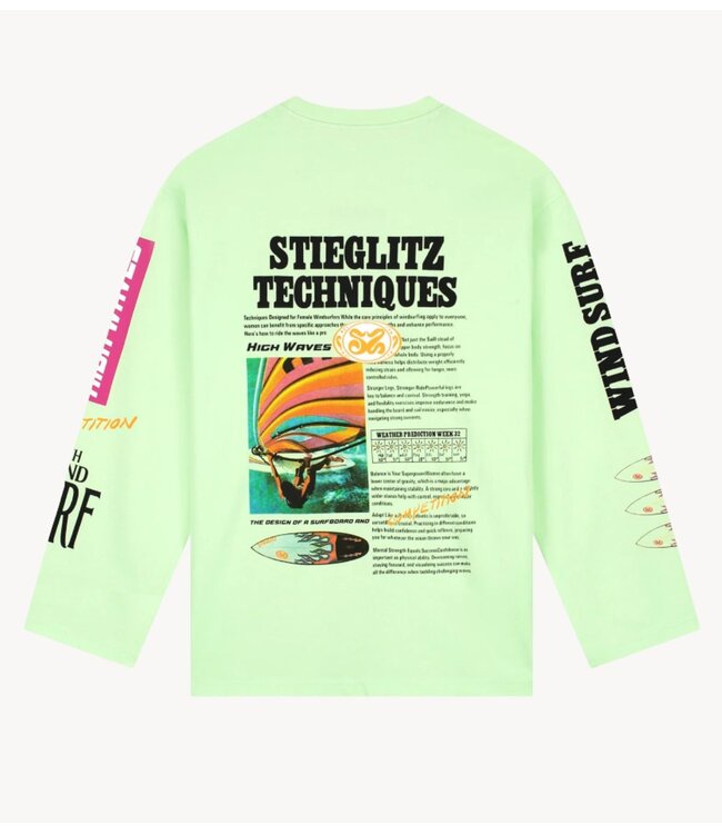 Stieglitz Shirt Monica Skate Tee Wide sleeves  green