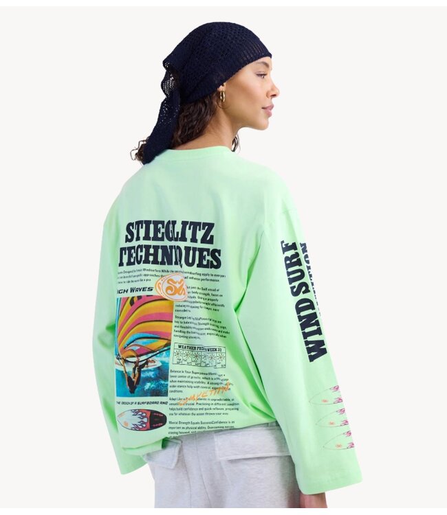 Stieglitz Shirt Monica Skate Tee Wide sleeves  green