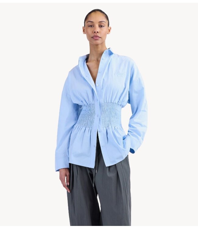 Stieglitz Blouse Amanda Smock Blouse Blue