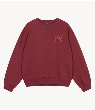 Alix The Label Trui ladies ladies knitted Alix sweater bordeaux