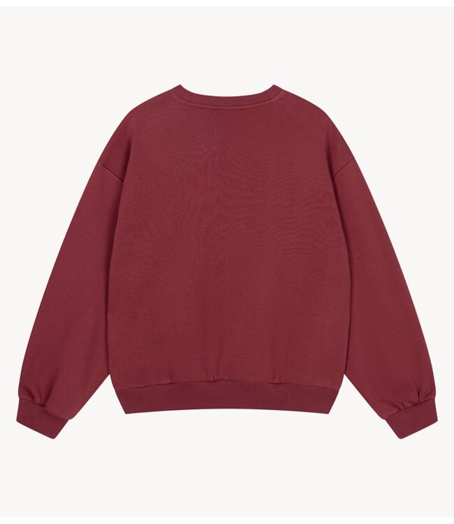 Alix The Label Trui ladies ladies knitted Alix sweater bordeaux