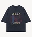 Alix The Label T-shirt ladies knitted band t-shirt charcoal grey