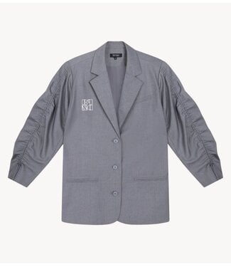 Refined Department Blazer ladies woven oversized blazer JENNY LIGHT GREY