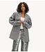 Refined Department Blazer ladies woven oversized blazer JENNY LIGHT GREY