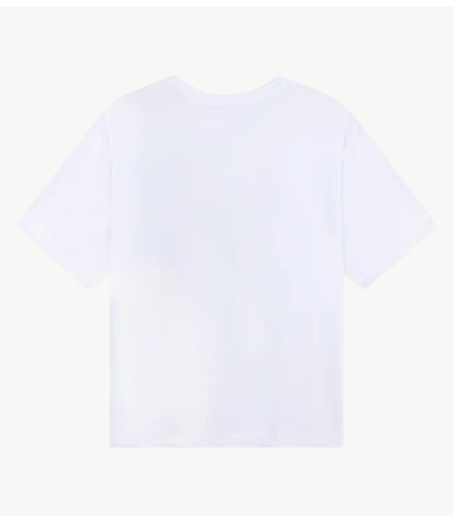 Refined Department T-shirt ladies knitted oversized t-shirt MAGGY WHITE