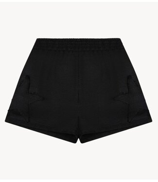 Refined Department Broek ladies woven relaxed tweed shorts MONE BLACK