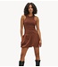 Refined Department Jurk ladies knitted short balloon dress LENNY BROWN