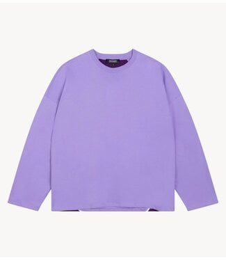 Refined Department Top ladies knitted oversized longsleeve BATT LILAC