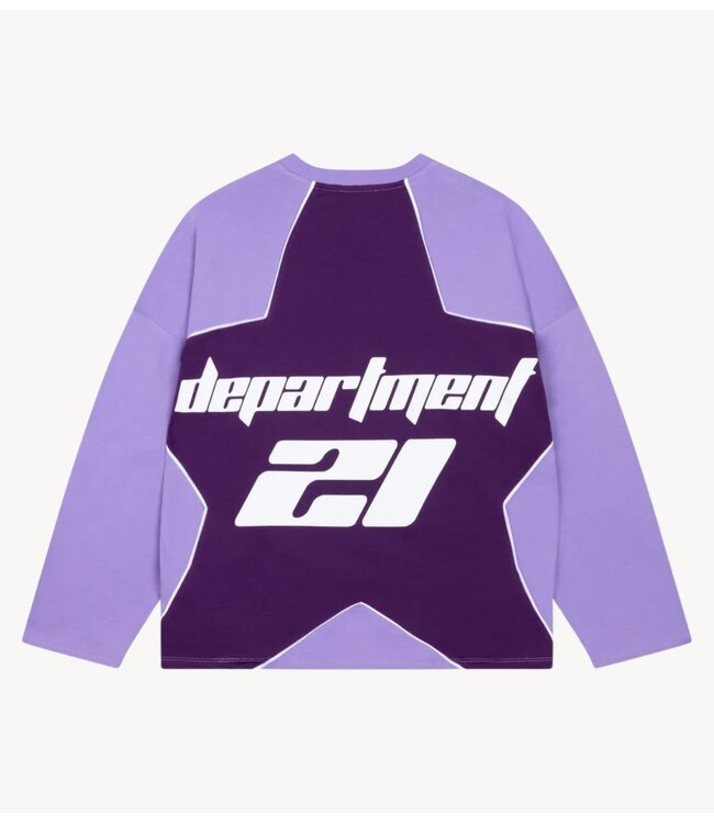 Refined Department Top ladies knitted oversized longsleeve BATT LILAC