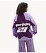 Refined Department Top ladies knitted oversized longsleeve BATT LILAC