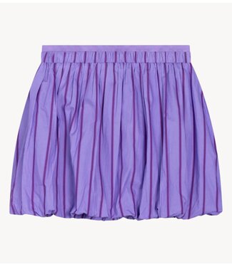 Refined Department Rok ladies woven short stripe balloon skirt DYME LILAC