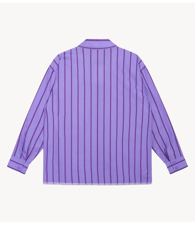 Refined Department Blouse ladies woven overzized stripe blouse JAZZY LILAC
