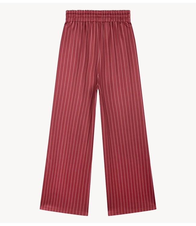 Alix The Label Broek ladies knitted pinstripe training pants cerise