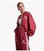 Alix The Label Jacket ladies knitted pinstripe cropped training jacket cerise
