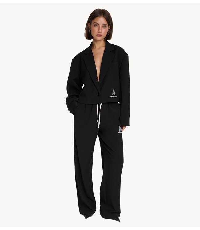 Alix The Label Broek ladies woven flowy pants black