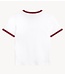 Alix The Label T-shirt ladies knitted ringer t-shirt soft white