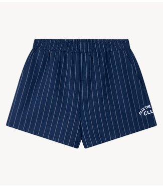 Alix The Label Broek ladies woven clean striped shorts night blue
