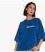 Alix The Label T-shirt ladies knitted raglan t-shirt night blue