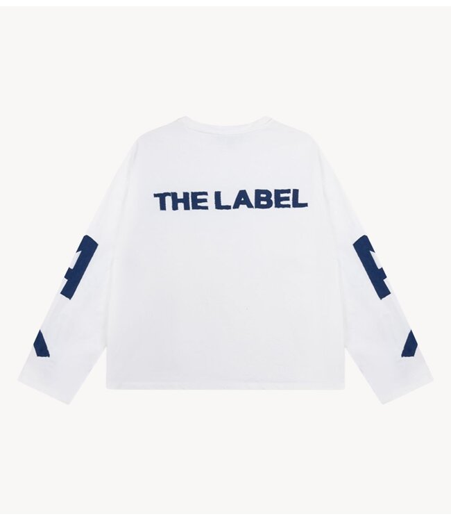 Alix The Label T-Shirt ladies knitted patch longsleeve t-shirt soft white