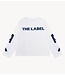 Alix The Label T-Shirt ladies knitted patch longsleeve t-shirt soft white