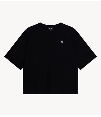 Alix The Label T-Shirt ladies knitted faded LX t-shirt black
