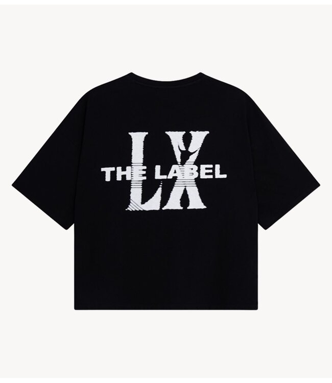 Alix The Label T-Shirt ladies knitted faded LX t-shirt black