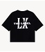Alix The Label T-Shirt ladies knitted faded LX t-shirt black