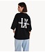 Alix The Label T-Shirt ladies knitted faded LX t-shirt black