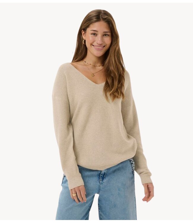 Cream Trui CRSillar Pullover oat melange nature