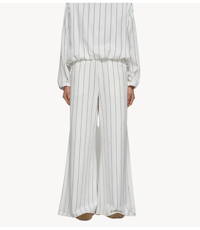 10DAYS Broek wide jogger pinstripe ecruXL