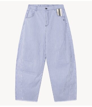 10DAYS Broek western pants stripes white/blue