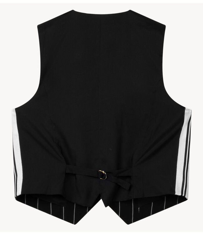 10DAYS Top gilet pinstripe black
