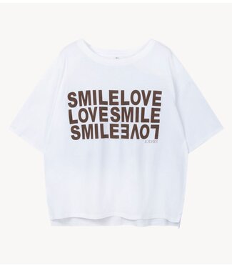 10DAYS Top smile love tee white