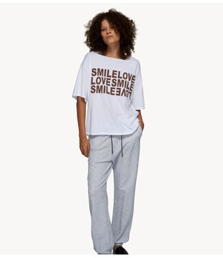 10DAYS Top smile love tee white