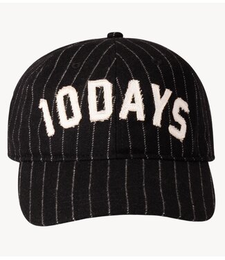 10DAYS Pet cotton cap logo stripes black