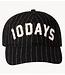 10DAYS Pet cotton cap logo stripes black