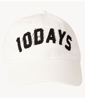 10DAYS Pet cotton cap logo stripes ecru