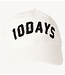10DAYS Pet cotton cap logo stripes ecru