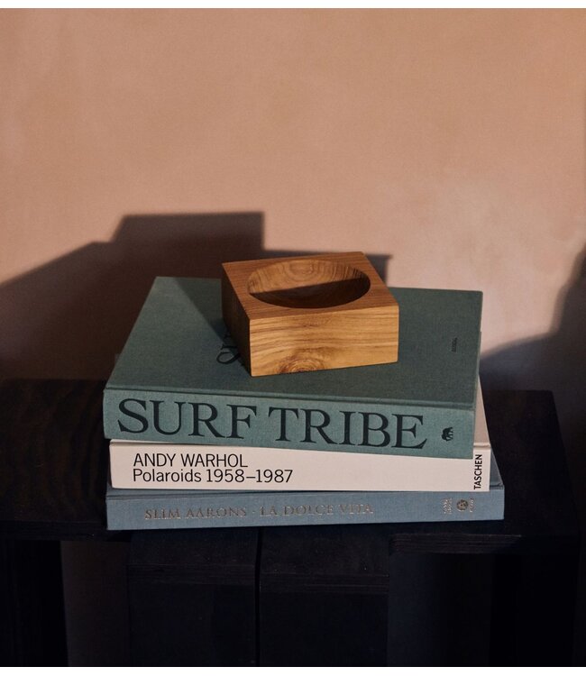 HKLIVING Schaal Teak cube bowl, small